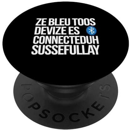 Bluetooth Lustig Nerd Tech Humor Geek Programmierer IT Parodie PopSockets mit austauschbarem PopGrip