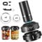 Electric Mason Jar Vacuum Sealer, JYYRC Food Vacuum Packing Machine Kit with Wide Mouth & Regular Mouth Lids for Food Storage Preserving and Airtight,Black