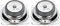 QUARKZMAN 2pz 3W 4 Ohm Altoparlanti Piccoli Guscio in Metallo Quadrato Altoparlante Magnetica Esterno per Altoparlanti Mini DVD EVD Multimedia Mobile Portatile Macchina Pubblicitaria