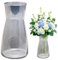 RANJIMA Glasvase 20cm Hohe Blumen Vase Glas für Moderne Heimdekoration, Klarglas Vase Deko Aesthetic Vasen Glas für Hochzeit, Tischdeko, Frühlingsdeko, Blumenvase für Tulpen,Pampasgras,Orchideen,Rosen