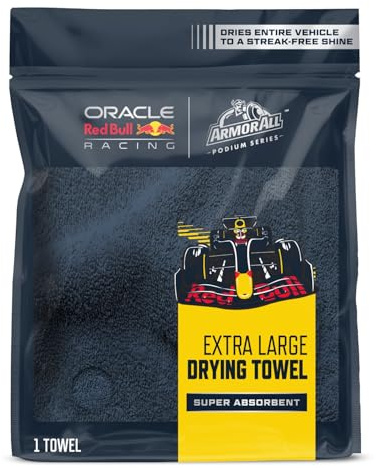 Armor All Podium Series Extra Large Drying Towel, 25 x 36 Plush Microfibre Drying Towel, Developed with Oracle Red Bull Racing