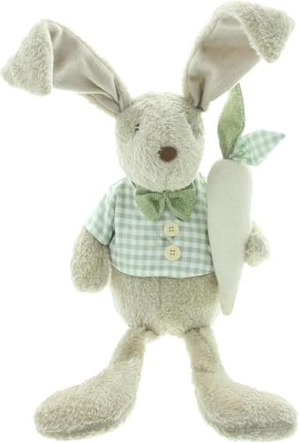 FRANK FLECHTWAREN Kantenhocker Hase Henry, Polyester, Metall, Sand, schwere Qualität Maße: Höhe 60 cm