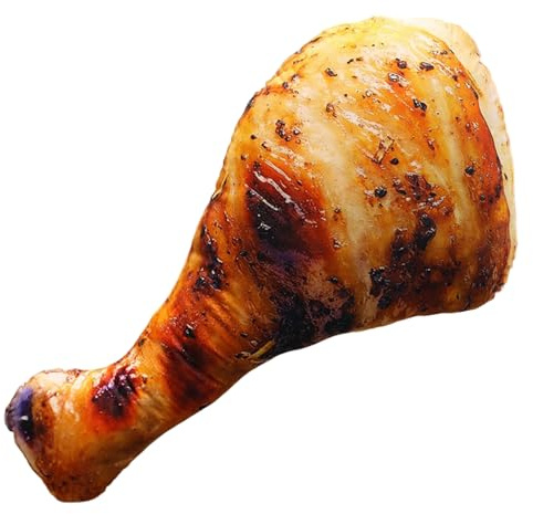 Xoeryoy Hühnerbein-Plüschtier, realistisches Fried Chicken Drumstick-Kissen, simuliertes lustiges, lebensmittelförmiges Wurfkissen für Sofa und Raumdekoration, 20 cm