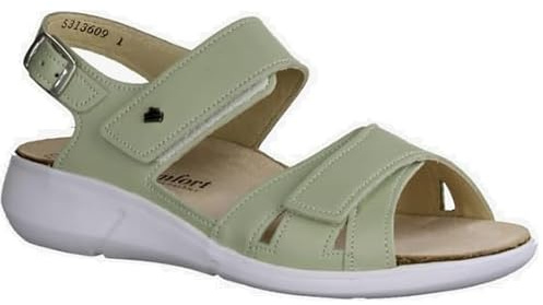 Finn Comfort Nadi Mint (Hellgrün) - Sandale mit loser Einlage - Marken, Grün, leder (feel) EU 40
