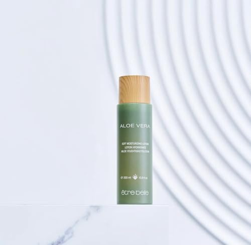 Aloe Vera milde Feuchtigkeitslotion 200ml; être belle Cosmetics; feuchtigkeitsspendendes, beruhigendes Gesichtswasser nach der Reinigung