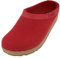 HAFLINGER Damen Pantoffel Hausschuh Grizzly Torben Wollfilz 713001, Größe:36 EU, Farbe:Rot