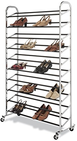 Whitmor Chrome Supreme Schuhregal, 50 Paar