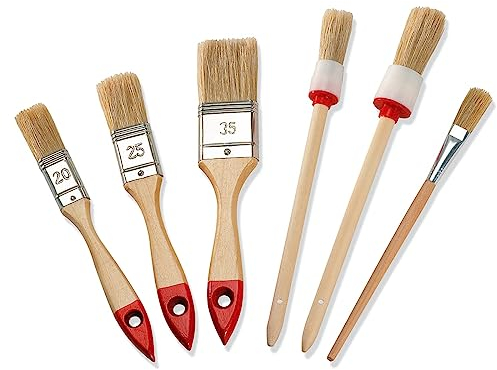 Color Expert Pinsel-Set, 6-teilig, helle Borste, 20 / 25 / 35 mm 82620510