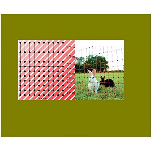 Göbel Weidezaun Elektrozaun Euro Netz Ernteschutz 25m lang 65cm hoch 9 Pfähle Doppelspitze enge Maschen