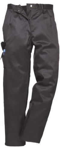 Portwest Pantalon Combat Femme, Couleur: Noir, Taille: S, C099BKRS