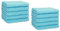 Betz 10er Premium Gästehandtücher-Set - Gesichtstücher-Set - Handtücher-Set - Händehandtücher - 30 x 50cm - türkis