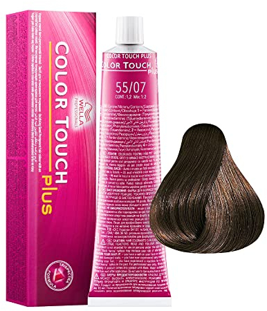 2er Wella Professionals Color Touch Plus 55/07 Hellbraun Intensiv Natur Braun 60 ml