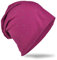 Miobo Jersey Slouch Beanie Long Mütze mit edler Strass Nieten Applikation Unisex Unifarbe Herren Damen Trend,Orchidee