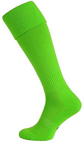 Nessi Fußballstutzen Modell G Fußball Strümpfe Stutzen 100% Atmungsaktiv viele Farben - Apfelgrün, 42-44
