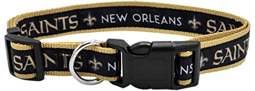 Pets First NFL New Orleans Saints Hundehalsband, lizenziert, extra groß, strapazierfähig, robust und langlebig, erhältlich in 31 Fußballmannschaften und 4 Größen