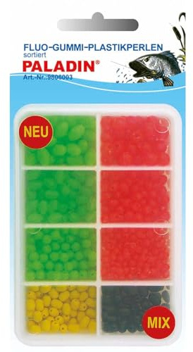 Paladin Fluo Gummi Plastikperlen Sortiert