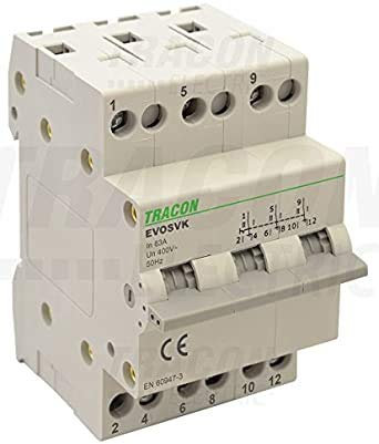 Commutateur modulaire i-0-ii 16, 32, 63A 1-4 pôles (SVK4-16)