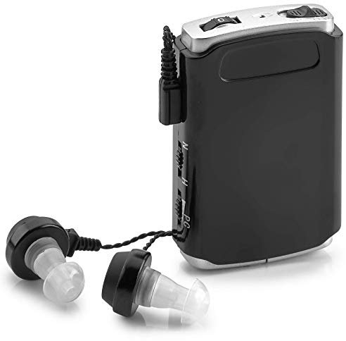 Amplificateur de son - Amplificateur de voix pour son de poche avec micro/oreille DUO PLUS casque supplémentaire et ensemble de microphones, amplificateur de son personnel par MEDca