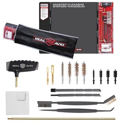 REAL AVID Master Cleaning Station Handgun - Post de Travail Universel pour Arme de Poing