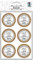 Ursus 59530005F - Sticker Hochzeit, 24 Stück, Aufkleber mit Schriftzug Save the date, selbstklebend, folienveredelt, Durchmesser ca. 4,8 cm, ideal zum Verzieren von Karten und Geschenken