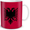 TRIOSK Tasse Flagge Albanien Länder Flaggen Geschenk Balkan Souvenir Albania für Reiselustige Frauen Männer Arbeit Büro Weltenbummler
