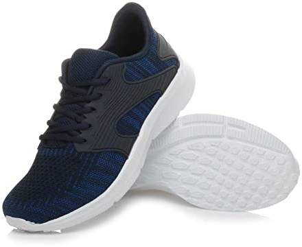 AJVANI Mens Memory Foam lace up mesh Fitness Sport Gym Running Trainers Size