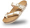 BOnova Portofino in Größe 40 Bio Champ Met beige. Sommersandale mit Kork-Fußbett Hergestellt in der EU