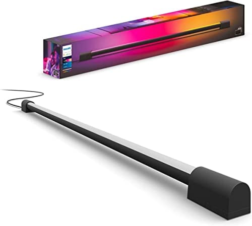 Philips Hue Play Gradient Light Tube schwarz 75cm, 110lm, Surround-Beleuchtung, bis zu 16 Mio. Farben, einstellbare Lichteffekte, steuerbar via App, für Fernseher geeignet