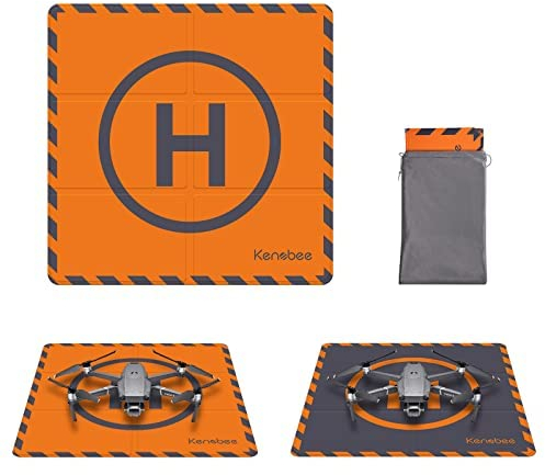 KENOBEE Drohnen Landeplatz 50cm, Universal schnell faltbar Landeplattform für DJI Mini 4K/ DJI Flip/Mini 4 Pro/Mini 3/ Air 3S/ Potensic/Holy Stone Drohne, Landing Pad mit Tasche