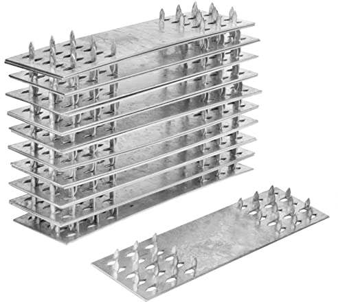 TSSS 20 PCS 150 x 40mm Pronged Truss Plate, Repair Tie Plate Bracket for Roofing Trusses Timber Connectors