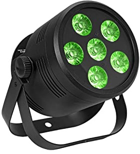 EUROLITE LED Silent Par 6 QCL Floor sw | Floor Spot LED con mix di colori RGB/WW