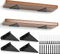 SENENQU Lot de 4 Support Etagere Triangle, 14CM Supports D'étagère Flottant en Fer, Support Étagère Mural en Métal Pour Étagères Ouvertes de Bricolage