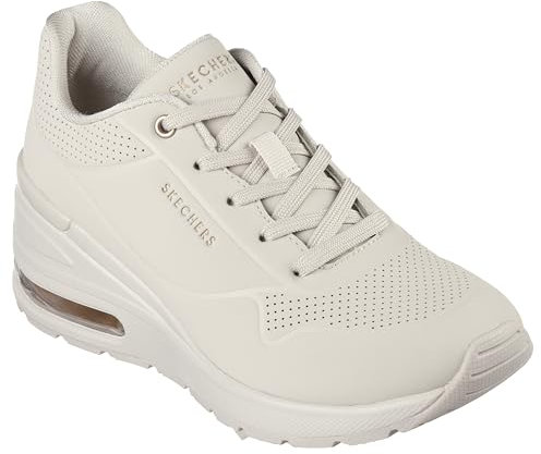 Skechers Femme Million Elevated Air Baskets, Beige, 39 EU