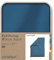 schlafgut Woven Satin Bettwäsche 135x200cm Bettdecke Bezug einzeln, Blue Mid Uni in Hotelqualität mit 100% Baumwolle