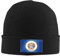 501 Beanie Mütze Minnesota-Staatsflagge Schwarz Wintermütze Unisex Strickmütze Warm Beanie Hat Für Radfahren Laufen Fischen