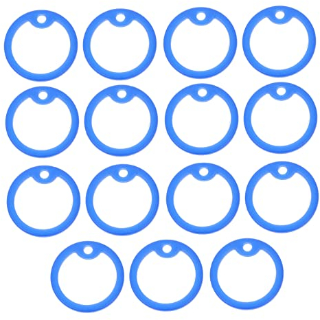 ABOOFAN 15stücke Teiliges Silikon Hundemarken Schutzringe Geräuschreduzierer Name Tag Holder Für Hundehalsbänder Militärische Identitätsmarken Stummschaltung Zubehör in Blau