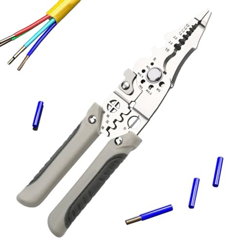 2024 New Arrival Multifunctional Wire Stripper Crimper Cable Cutter Plier, Wire Stripper Tool, Electrical Disconnect Pliers, Special Wire Stripper for Electrician (1PCS)