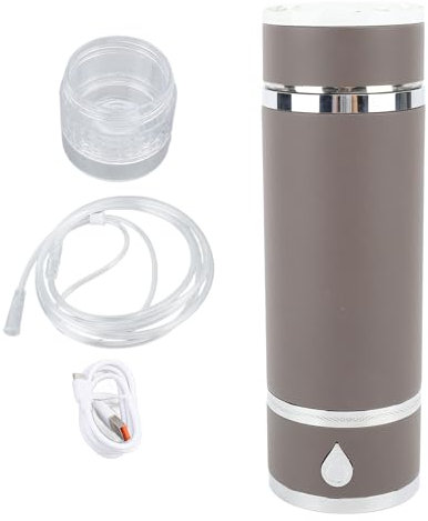 Thermobecher, Vatertagsgeschenk, für Papa, für Geburtstag, Weihnachten und Vatertag. Multifunktionaler Wasserstoff-Wasserflasche (Graue Kaffeefarbe)