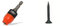 EDMA 264055 The DIMPLER - Porte-Embout de vissage aimanté spécial plaquiste & ‎PLACOPLATRE E60360500 Vis TTPC 35, Gris, 35 mm