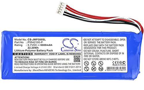 6000mAh 22.20Wh Battery Replacement for JBL 2017DJ1714, APJBLPUESE3, Pulse 3 Wireless Bluetooth Speaker fit Part No. P5542100-P