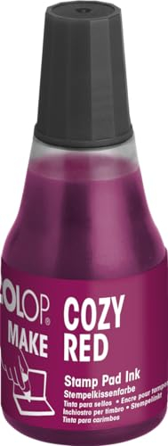 COLOP Nachfüllfarbe für MAKE Stempelkissen 25 ml cozy red
