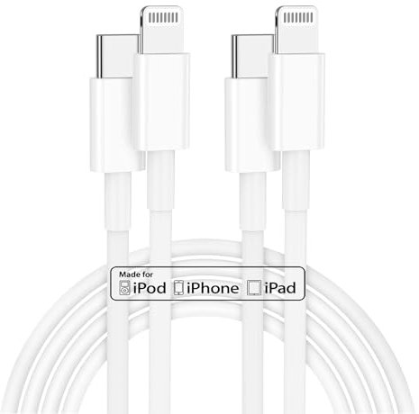 iPhone 14 Charger Cable 2m Fast Charge, [Apple Certified] Long iPhone 13 Fast Charging Lead, 2Pack 2M USB C to Lightning Cable Wire for Apple iPhone 14 Pro Max/13 Pro/12 Mini/11/XS/XR/X/SE/8 Plus/iPad