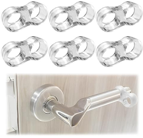 MEXRUMI 6 Stück Türstopper Türgriff Stoßstange Klarer Türgriffschutz Für Wand- Und Möbelschutz (Form 8)