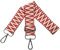 Taschengurte zum Wechseln Verstellbar Schultergurt für Tasche, Taschengurt Breit 3.8cm mit Silber Karabiner Schulterriemen Taschenband Tragegurt für Handtaschen, Rot, S5