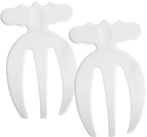 BEBEMOKO 2pezzi Forchette per Insalata Plastica Riutilizzabili Utensili da Cucina per Servire Pasta e Frutta Strumenti Multifunzionali per FESTIVITÀ e Occasioni Speciali