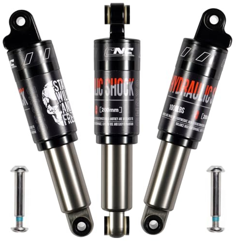 CNCLOL Fahrrad Stoßdämpfer Hinten, Fahrrad dämpfer 120mm/125mm/150mm/165mm/185mm/190mm/200mm für Mountainbike/Mtb/Mtn/ebike/Elektroroller/Dirtbike Hydraulische Shock Absorber.