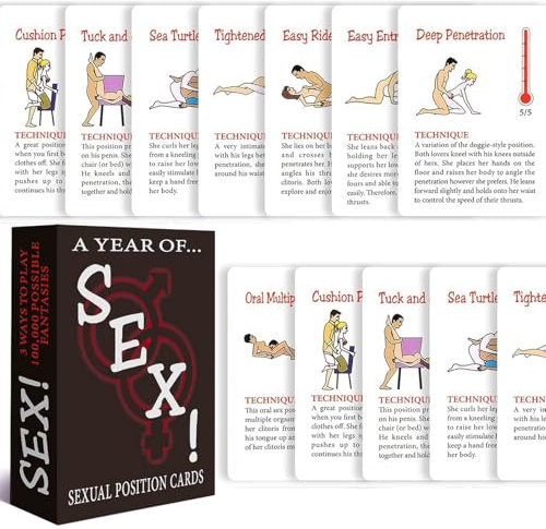 Sex Spiele für Paare, Das verführerische Sex Kartenspiel für Paare ab 18, Jahrestag Geschenk für ihn & sie oder zum Valentinstag,das heißeste Partner Geschenk.