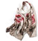 STORY OF SHANGHAI Seidenschal Damen 100% Seide, Natur Silk Scarf for Women, Luxuriöse Seidentuch Halstuch, Stola Als Geschenk, Warm Leicht und Weich, Mit Motiv 53 * 170 cm,Rot Rosa Blumen