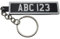 MadeBy3D Personalised Classic Style Number Plate Keyring - Custom Vintage Car Registration Plate Keychain (70mm x 15mm)