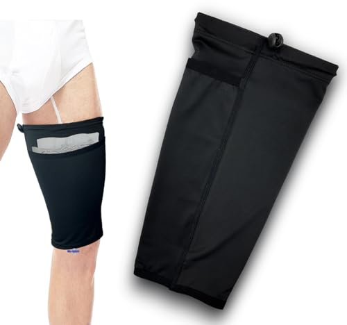 Katheterbeutel Beinbeutel,Urinbeutel Unterwegs Halter,Beinbeutel Für Katheter Tasche,Katheter-Ärmel,Beinbeutel HüLse Für Inkontinenz Urinbeutel,Katheter ZubehöR,für MäNner Urin-Auffangbeutel Abdeckung